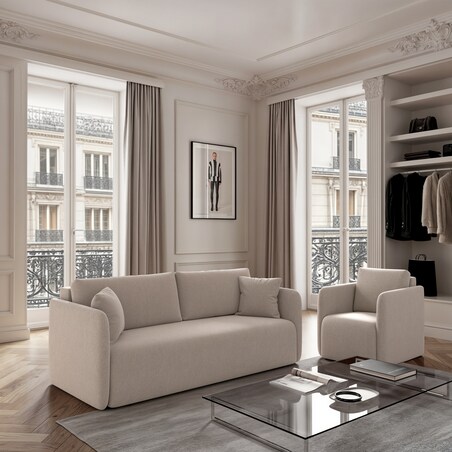 Fotel Chaum jasno beżowy