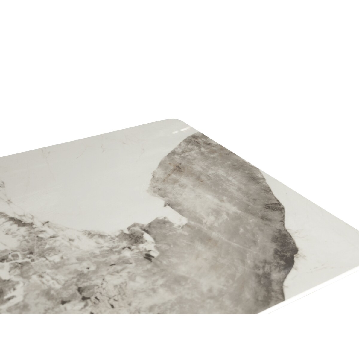 Stół złoty prostokątny Glamour Nowojorski Florencja z kamiennym blatem o wzorze marmuru 180x90x75