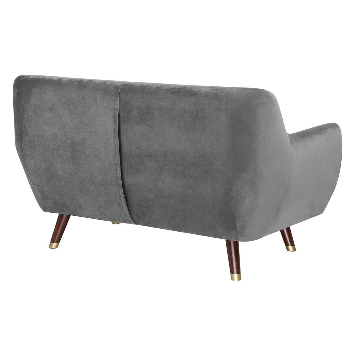 Komplet wypoczynkowy welurowy 6-osobowy szary BODO