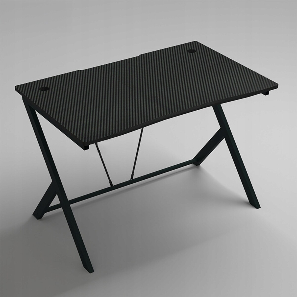 Biurko Stolik Gamingowe Komputerowe Loft Nowoczesne Czarne Carbon 100 Cm