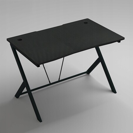 Biurko Stolik Gamingowe Komputerowe Loft Nowoczesne Czarne Carbon 100 Cm