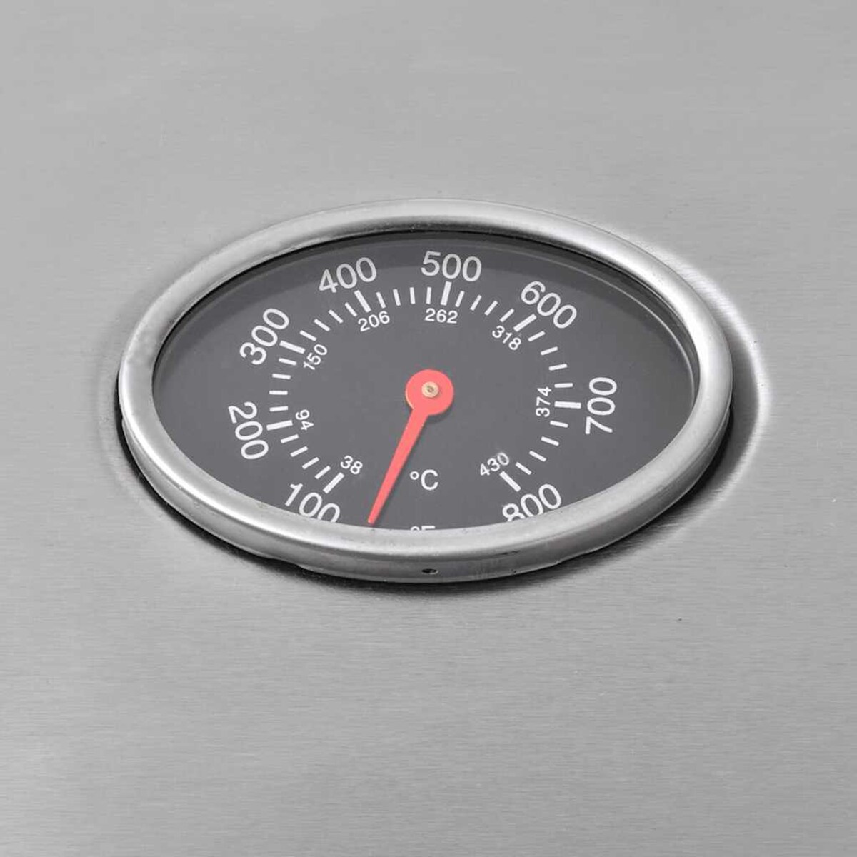 vidaXL Grill gazowy ze strefą gotowania 4+1, kolor srebrny