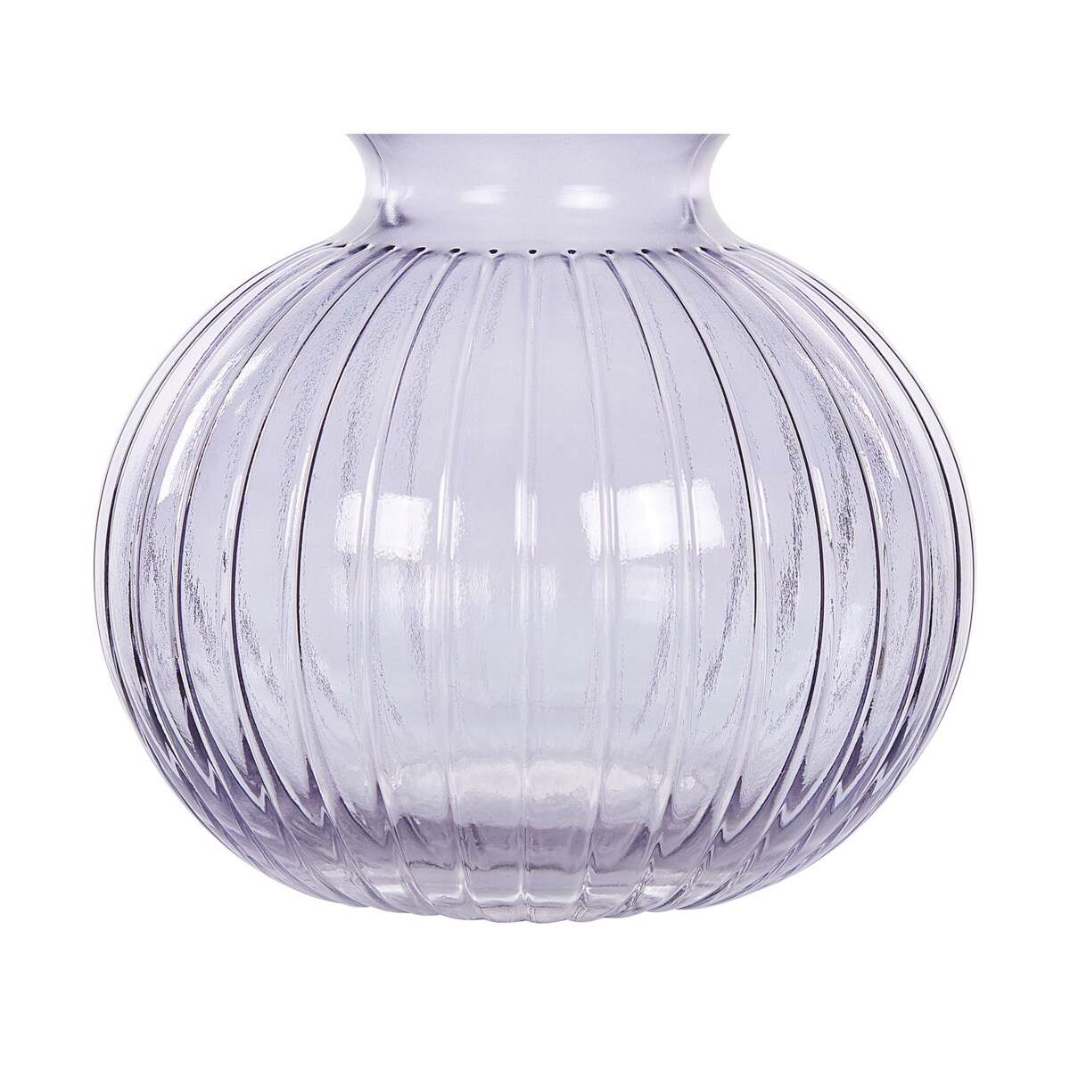 Wazon na kwiaty szklany 26 cm fioletowy THETIDIO