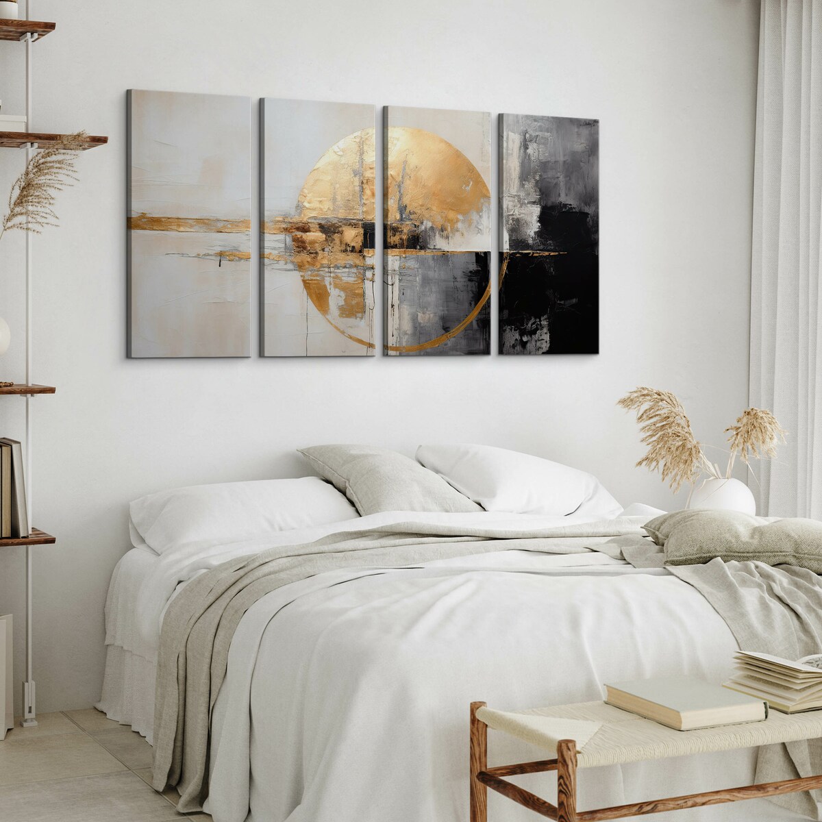 Obraz na płótnie Złota abstrakcja 120x60cm