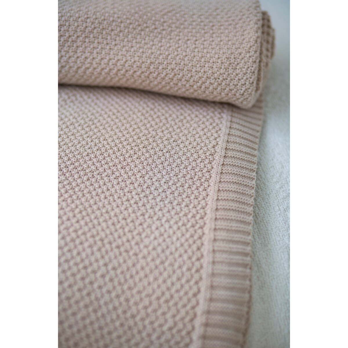 Pled pleciony beżowy, 130 x 160 cm, La Manta