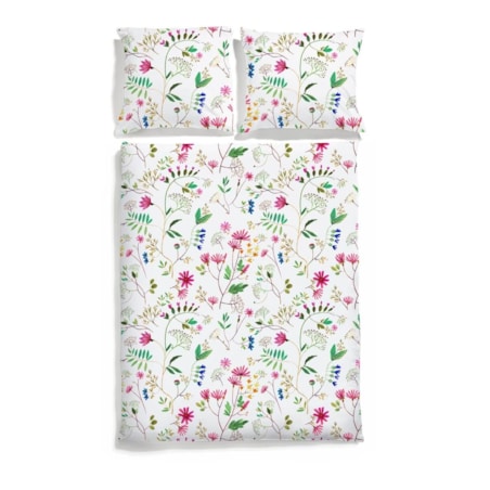 Pościel Kwiatki 160/200 + 2 x 50/60 cm