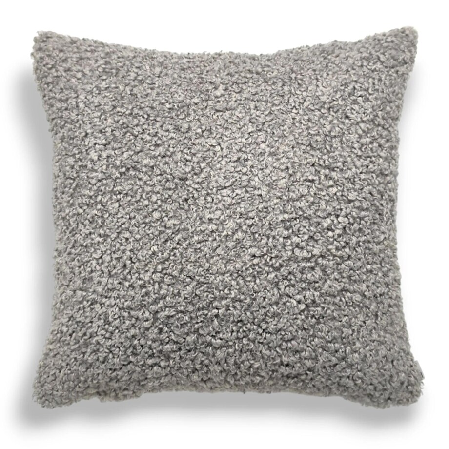 Szara poduszka dekoracyjna boucle 50x50 Betty