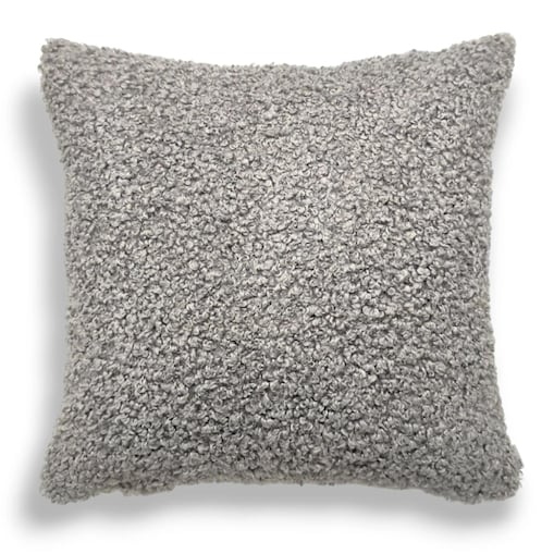 Szara poduszka dekoracyjna boucle 50x50 Betty