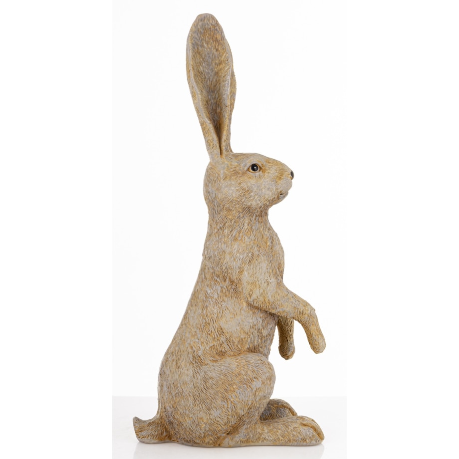 Dekoracja - szary królik 32x10x14,5 cm LEONIO-2 big