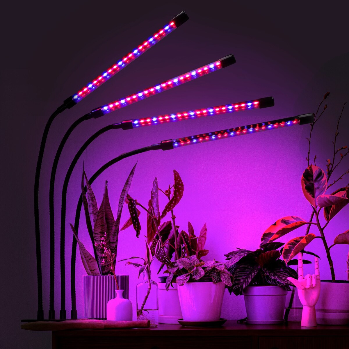 Lampa Led Do Wzrostu Roślin 80 Diod Timer 25 W Uprawa Roślin Do Domu Bez Zasilacza Sieciowego