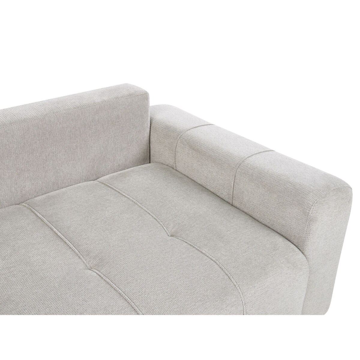 Narożnik rozkładany prawostronny 4-osobowy z pojemnikiem jasnoszary INNVIK