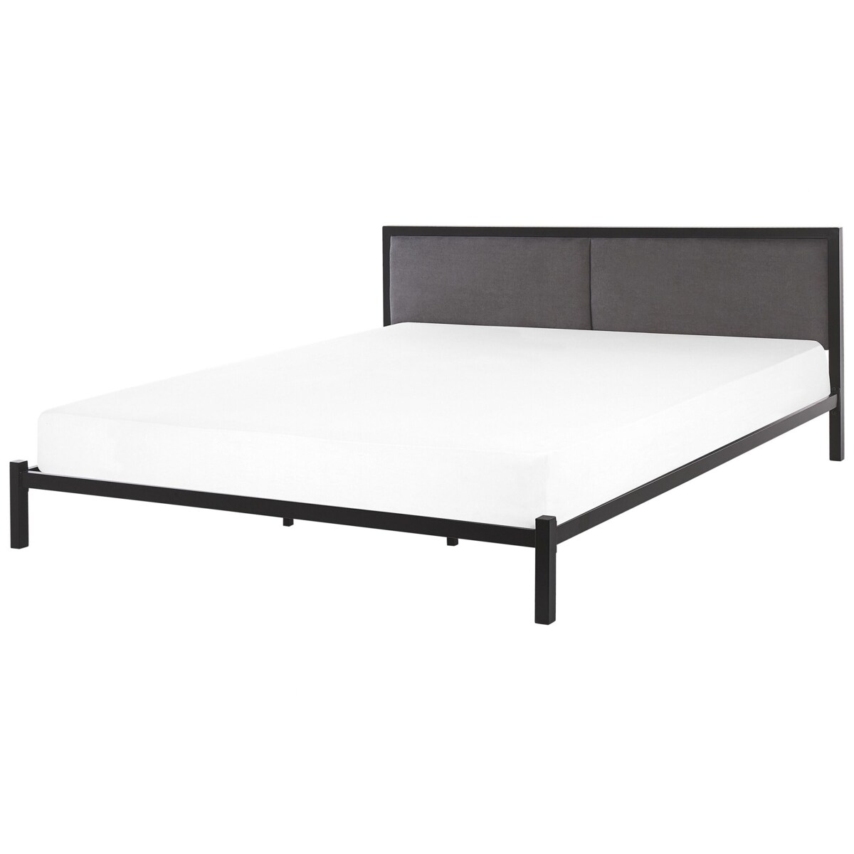 Łóżko metalowe 180 x 200 cm czarne CLAMART