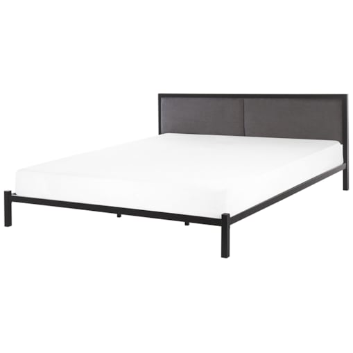 Łóżko metalowe 180 x 200 cm czarne CLAMART
