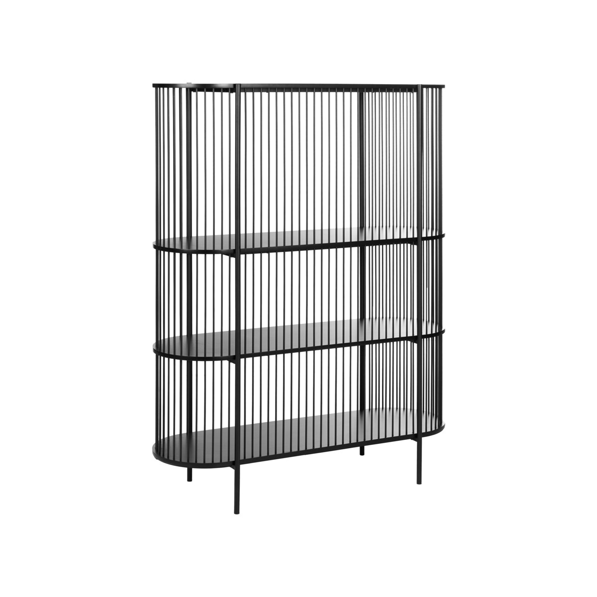 Regał 3 półki BIRSON 151 cm Czarny