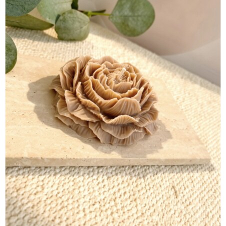 Świeca sojowa ekologiczna dekoracyjna piwonia peonia "Peony Queen" 80x35mm