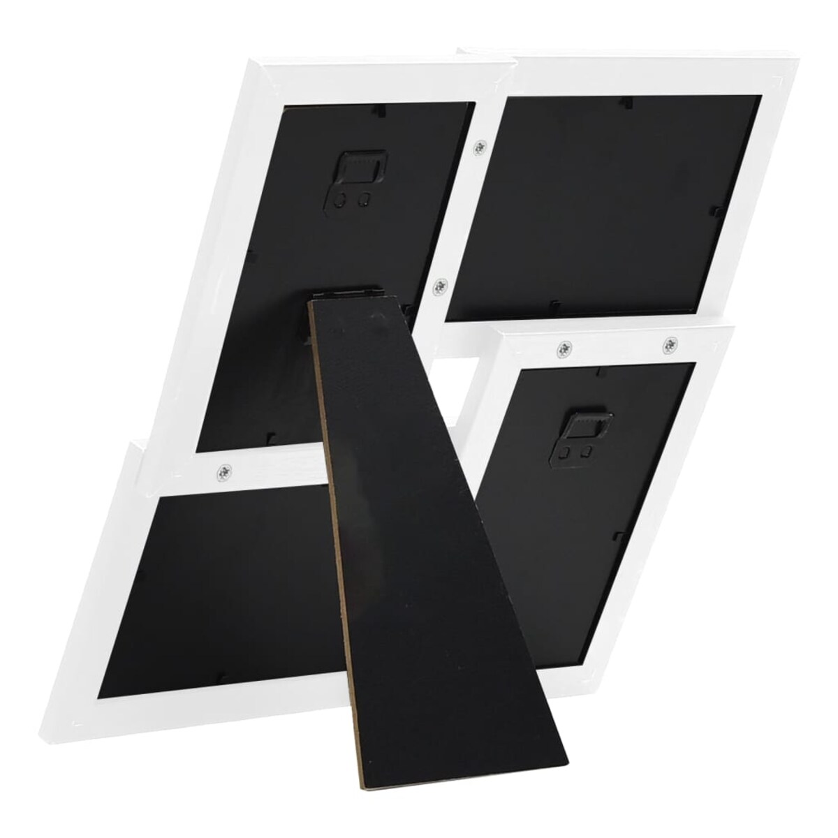 vidaXL Ramka na 4 zdjęcia 13x18 cm, biała, MDF