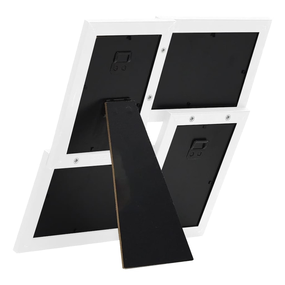 vidaXL Ramka na 4 zdjęcia 13x18 cm, biała, MDF