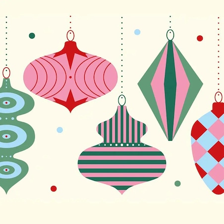 Podkładki świąteczne - Bombki