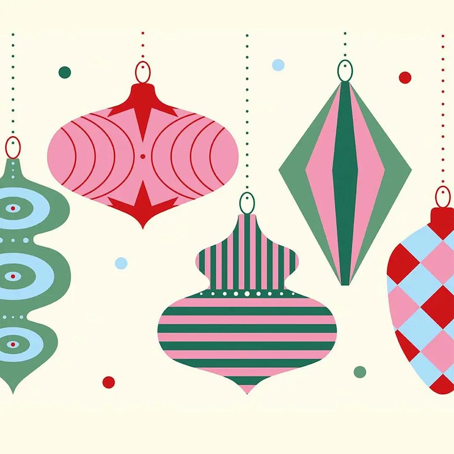 Podkładki świąteczne - Bombki