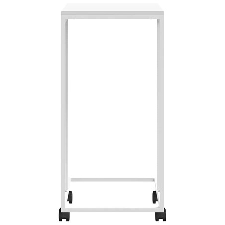 vidaXL Stolik boczny na kółkach, biały, 40x30x63,5 cm