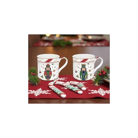 Komplet dwóch kubków w zestawie prezentowym, Nutcrackers, 300 ml