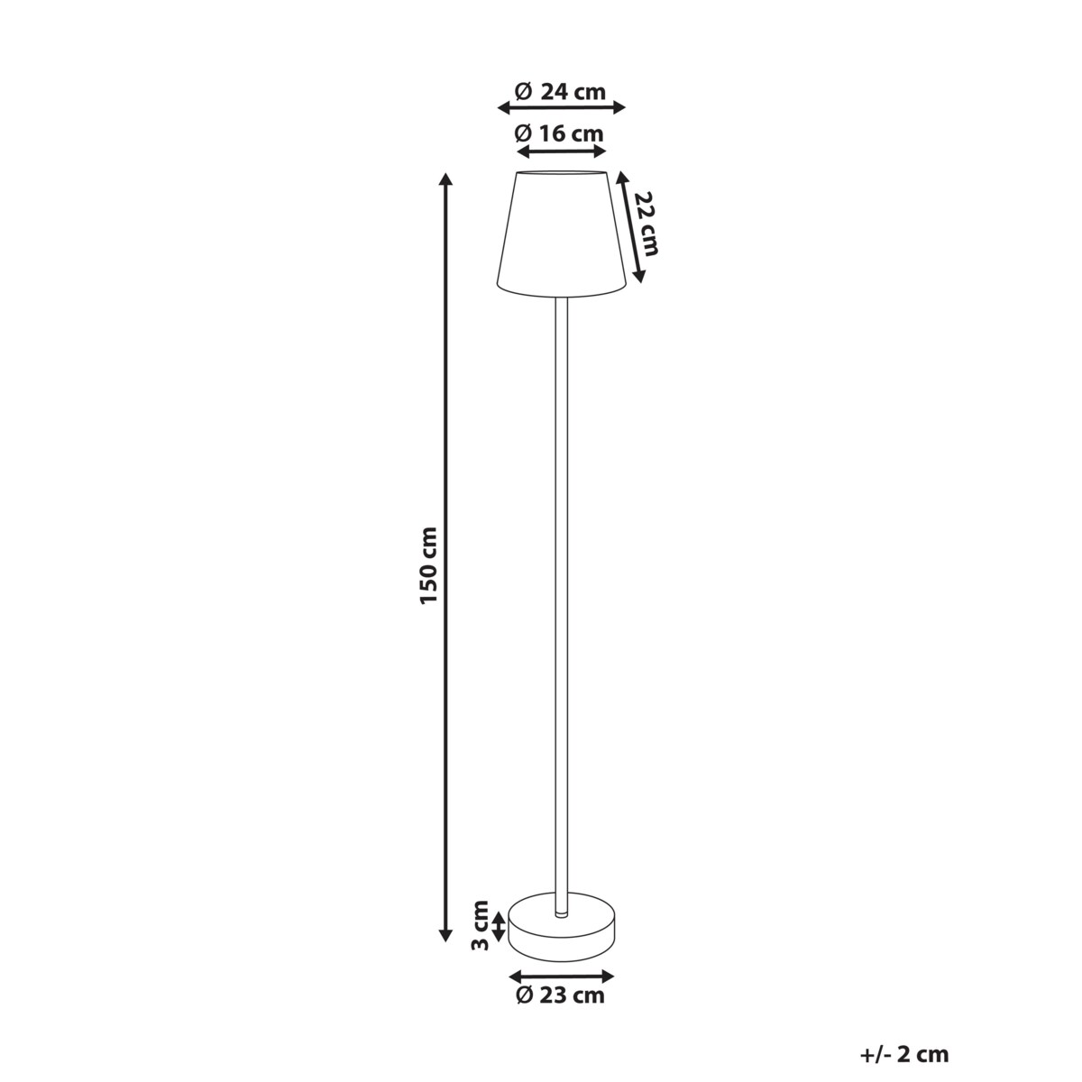 Lampa podłogowa HANGER Metal Brązowy