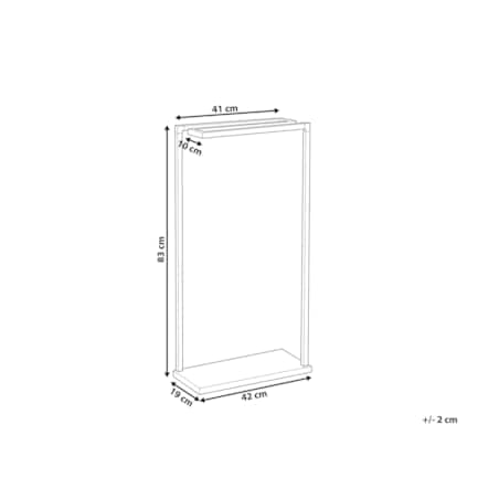 Stojak na ręczniki 42 x 83 cm czarny GARCITAS