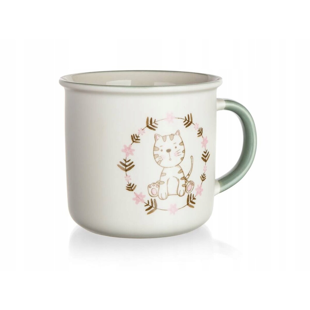 KUBEK CERAMICZNY dla dzieci 400 ml kotek na napoje herbatę soczki kompot