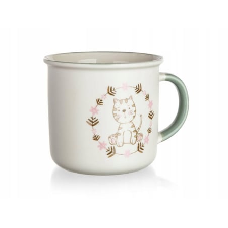 KUBEK CERAMICZNY dla dzieci 400 ml kotek na napoje herbatę soczki kompot