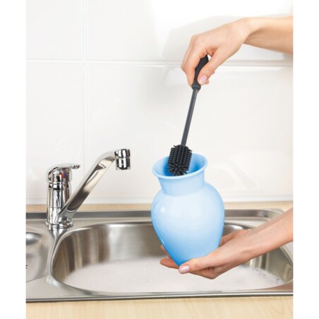 Szczoteczki silikonowe do czyszczenia słoików i butelek, zestaw 2 akcesoriów do zmywania - WENKO