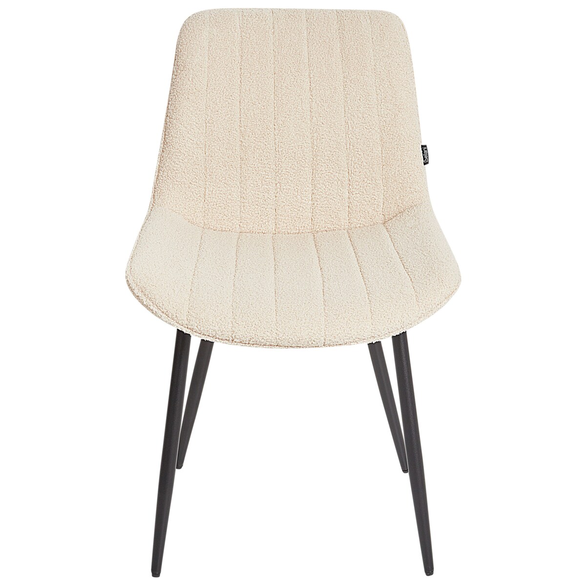 Krzesło do jadalni Zestaw 2 Boucle Jasnobeżowy DUBROVNIK