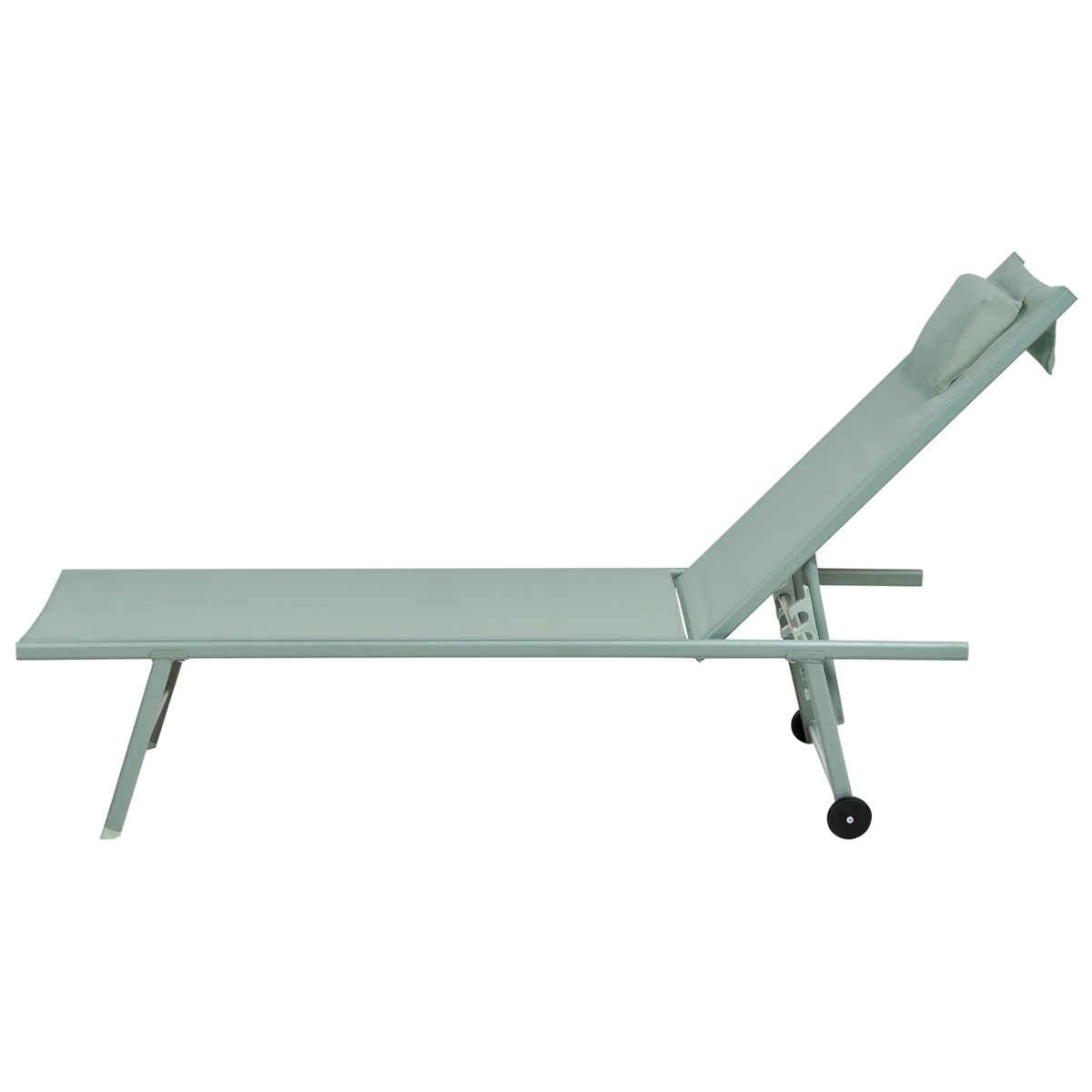 Zestaw 2 leżaków ogrodowych SORONI Metal Jasnozielony