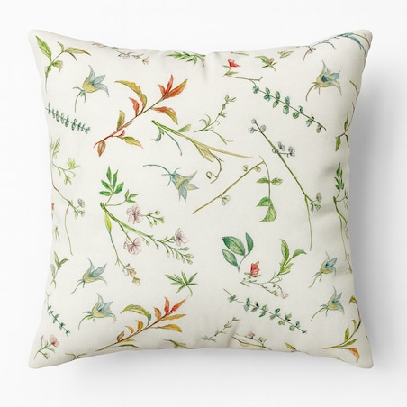 Wiosenna poszewka ozdobna z kwiatowym wzorem