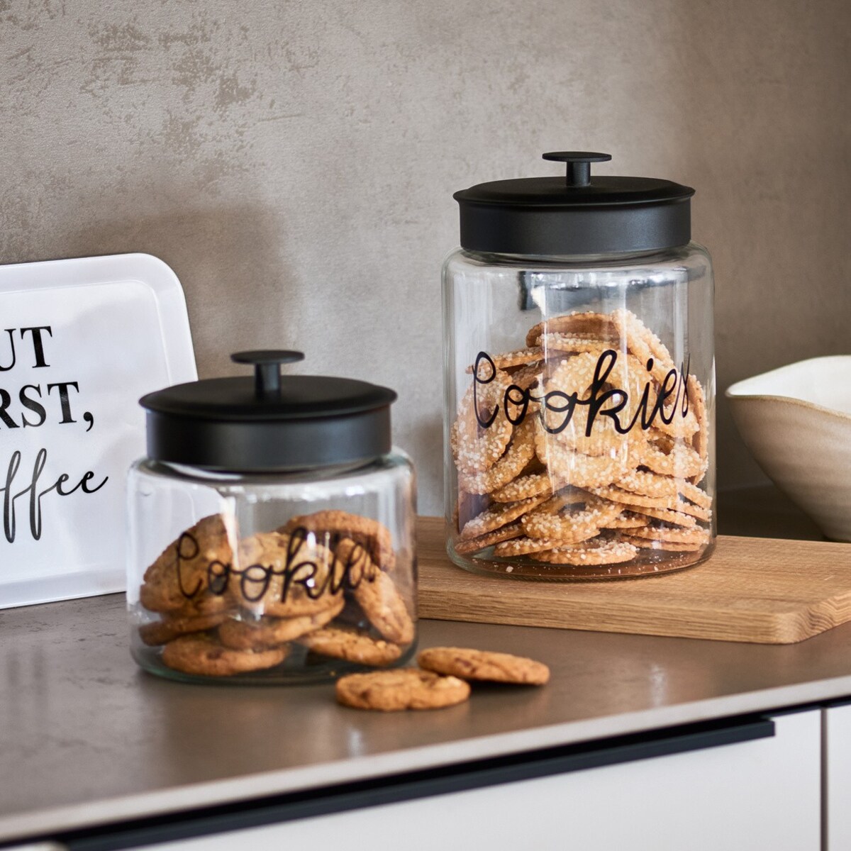 Słoik 4200 ml pojemnik na ciastka 26,4x17,3 cm COOKIES duży