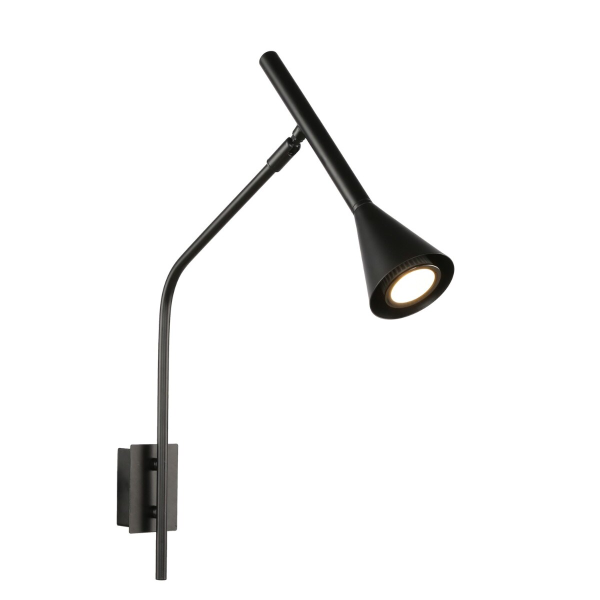 Ścienny kinkiet Cygnus AZ5624 Azzardo metalowy do salonu nowoczesny czarny