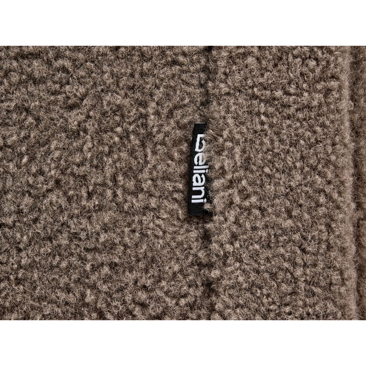 Łóżko bez zagłówka Boucle ROANNE 180 x 200 cm Beżowoszary