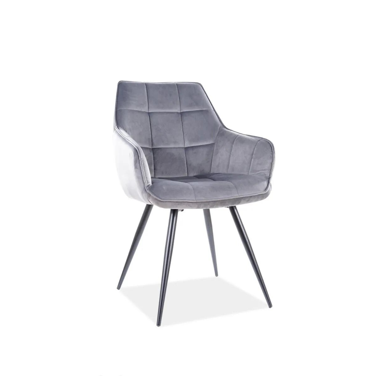 Krzesło LILIA VELVET szare