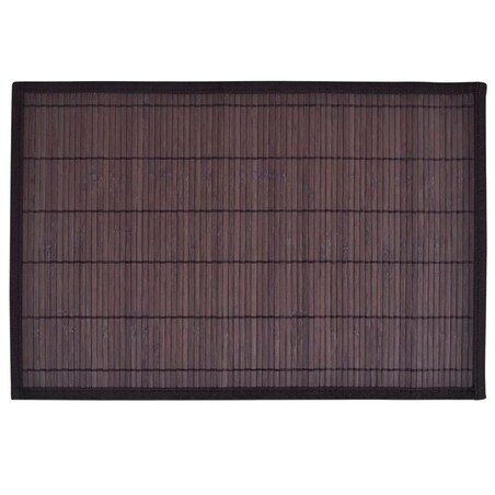 vidaXL Bambusowe podkładki pod talerze, 30 x 45 cm, ciemny brąz