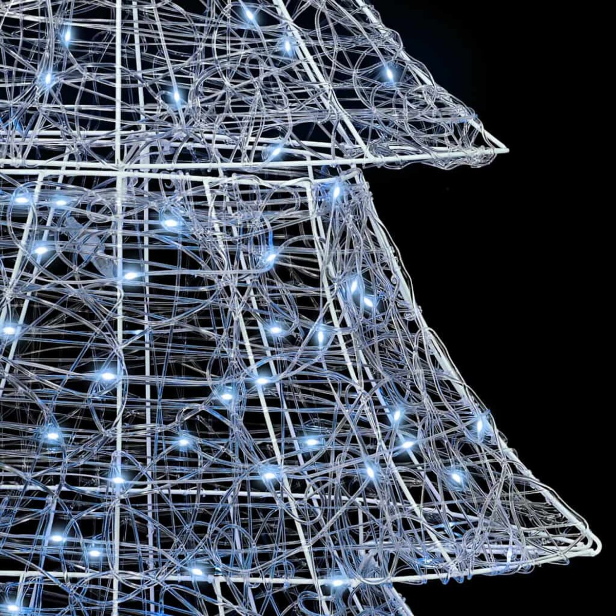 vidaXL Choinka z 240 diodami LED Zimna biel 180 cm Akryl