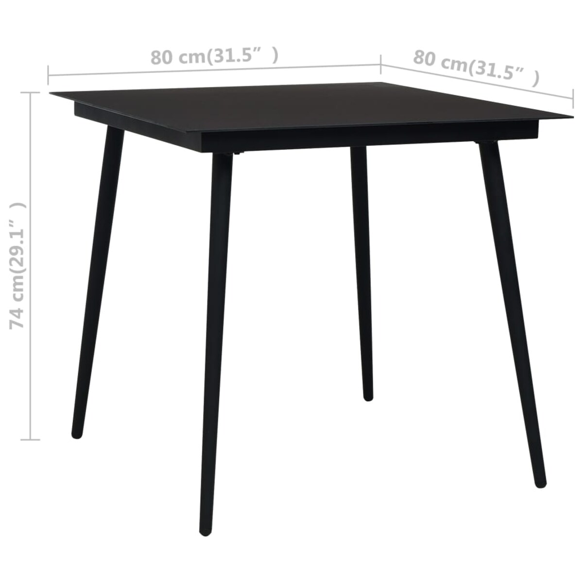vidaXL 3-częściowy zestaw mebli ogrodowych, rattan PVC, czarny