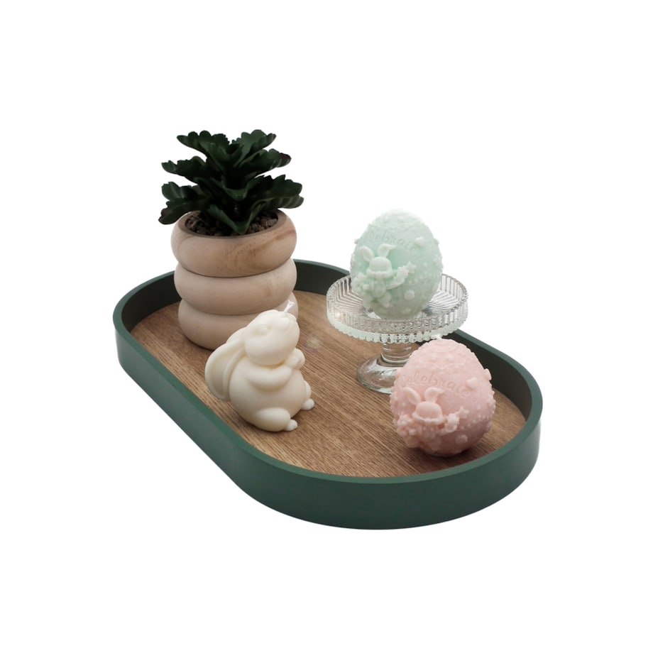 Zestaw prezentowy wielkanocny świece sojowe zajączek + 2 pisanki