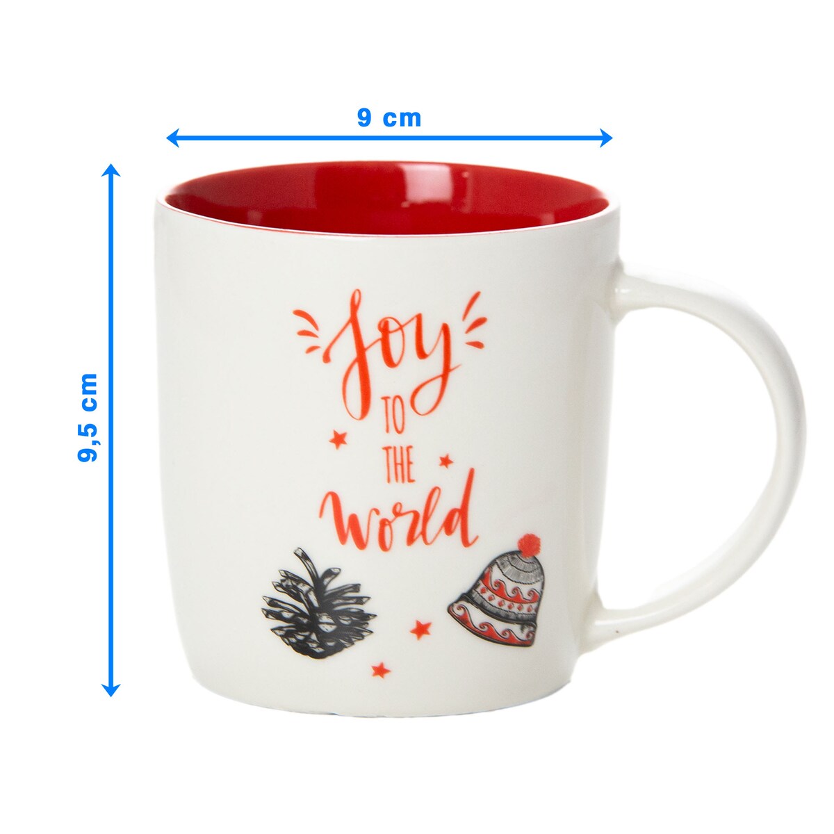 Kubek Świąteczny 370 Ml Boże Narodzenie Zestaw 4 Szt. Na Prezent Ceramiczny