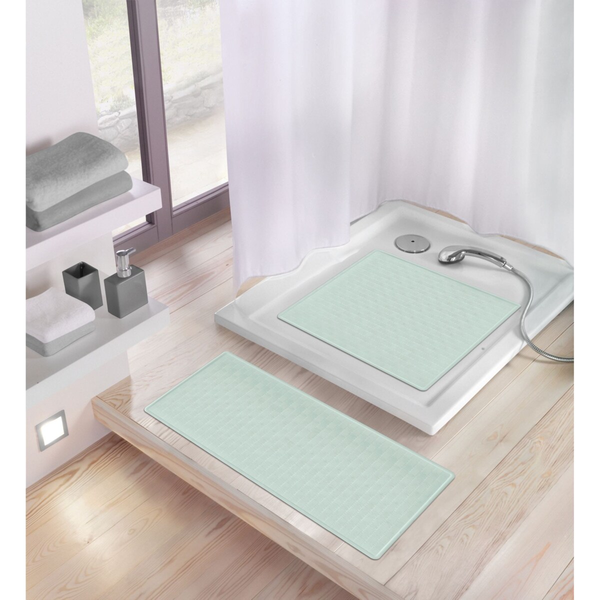 Kleine Wolke Ruby Mata bezpieczeństwa pod prysznic zielony 53x 53 cm