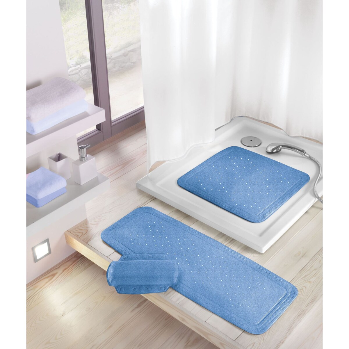 Kleine Wolke Arosa Mata bezpieczeństwa do wanny niebieski 36x 92 cm