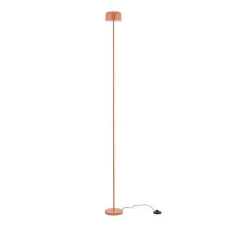 Lampa Stojąca Led Tk Lighting Noa Łososiowa Podłogowa Smukła Minimalizm 9W 3000K 800Lm