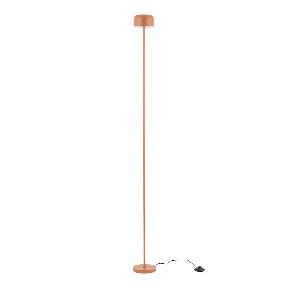 Lampa Stojąca Led Tk Lighting Noa Łososiowa Podłogowa Smukła Minimalizm 9W 3000K 800Lm