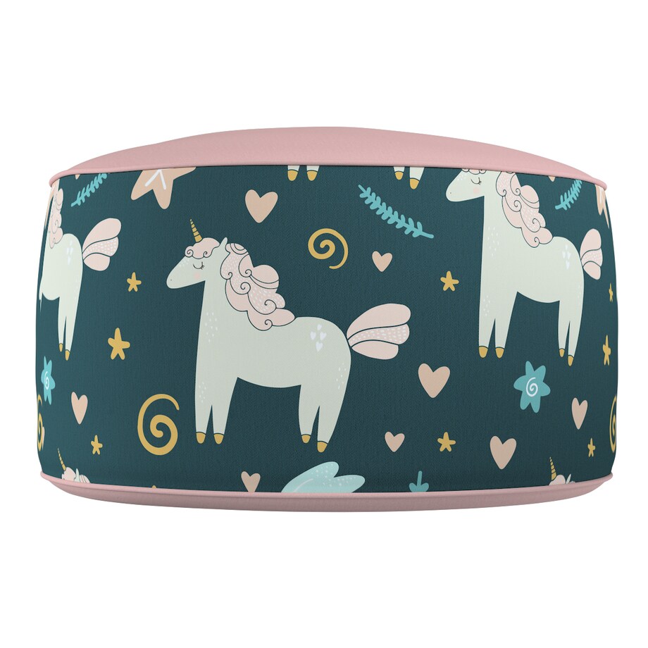 Puf dwukolorowy Coli, niebieski, 50x25 cm, Magic Collection