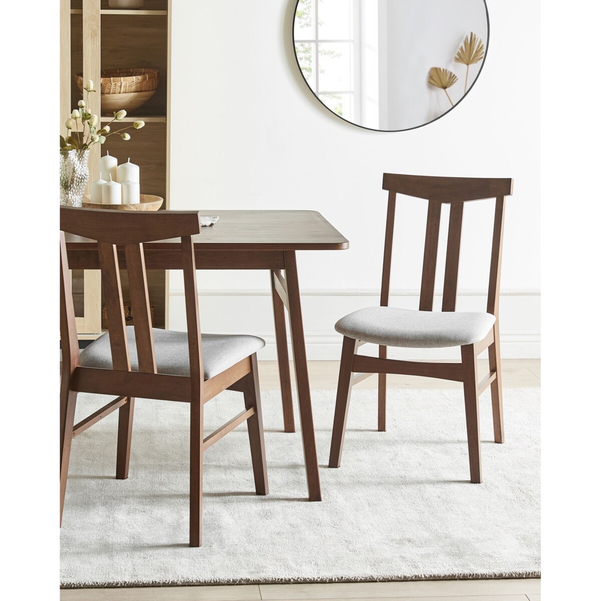 Zestaw 2 krzeseł do jadalni AVALON Jasnoszary