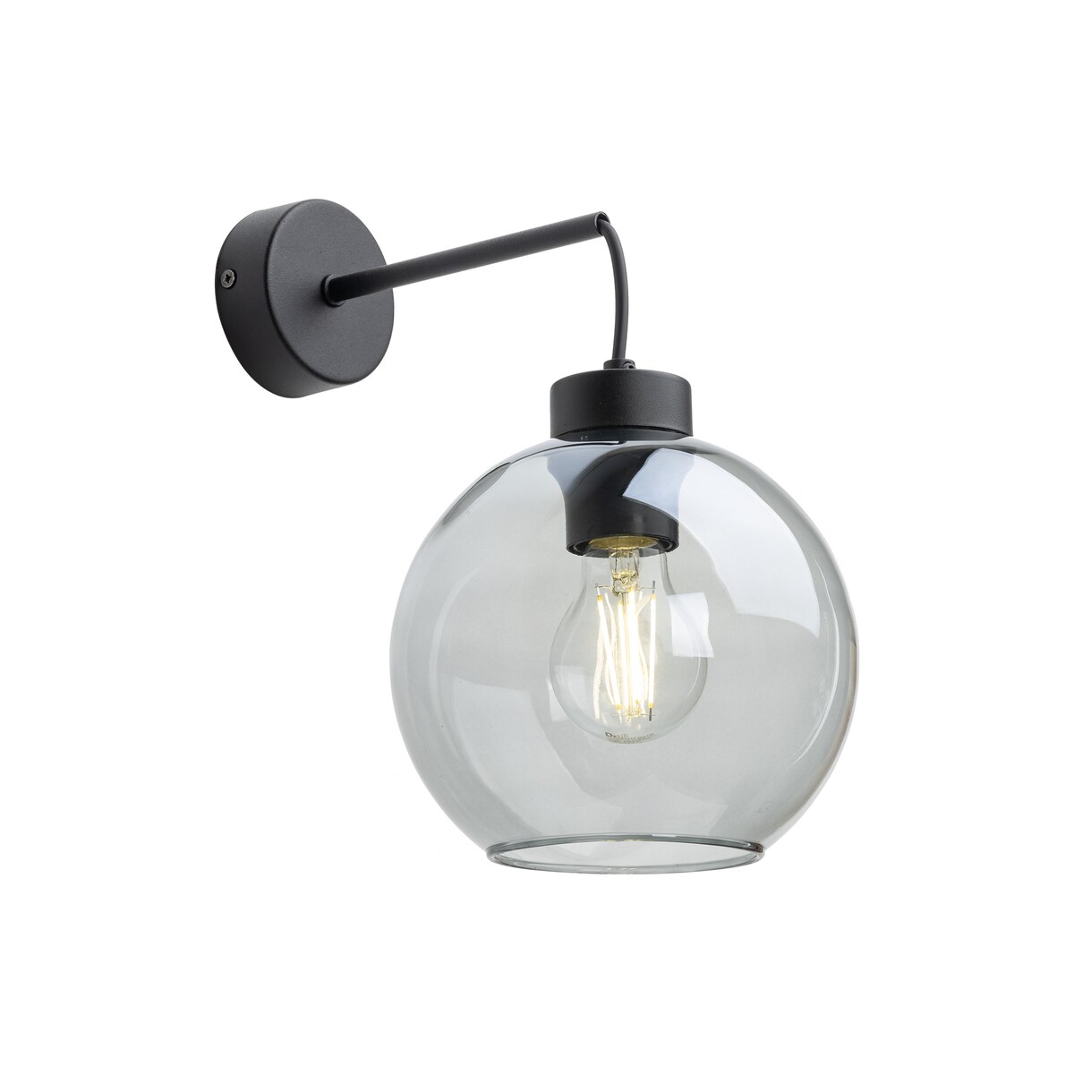Kinkiet ścienny TK Lighting CUBUS 10243 grafitowy/czarny E27 nowoczesny stalowy do salonu i sypialni