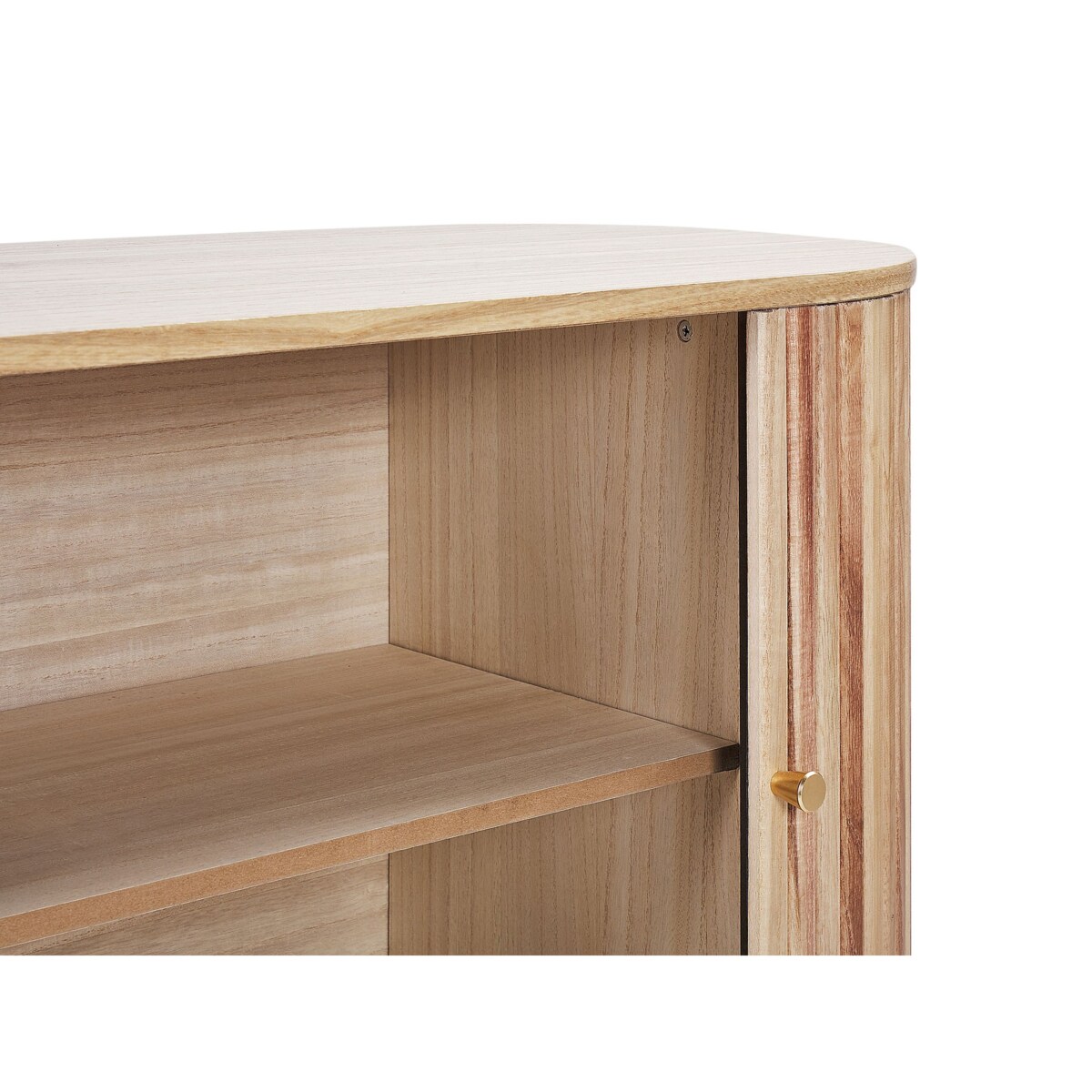 Szafka dwudrzwiowa drewniana 75 cm jasna MANARA